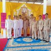 พิธีอัญเชิญผ้าไตร เครื่องสังฆทานพระราชทาน